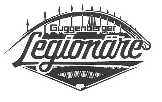 Logo der Guggenberger Legionäre mit Regensburger Stadtsilhouette