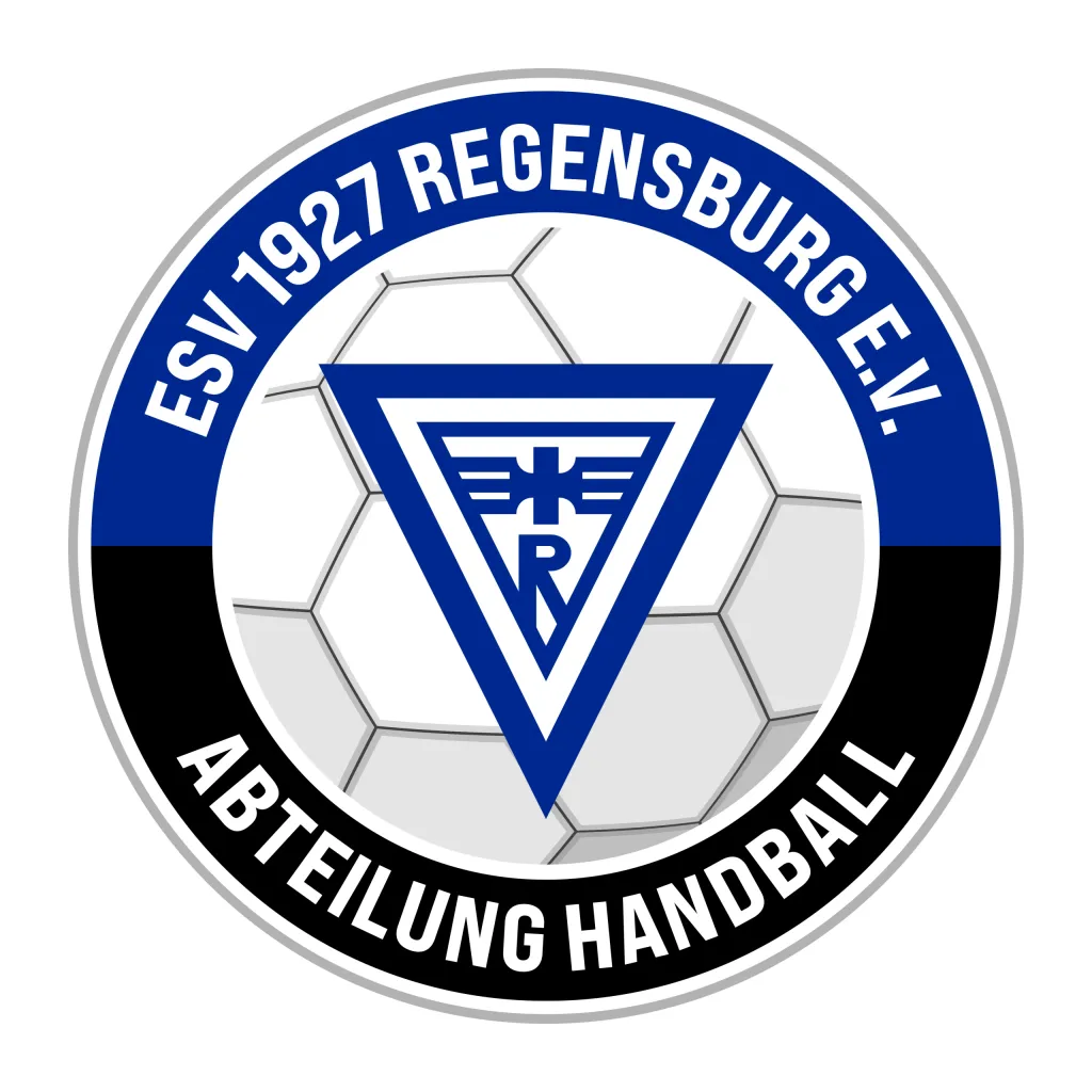 Rundes Wappen des ESV 1927 Regensburg, Abteilung Handball